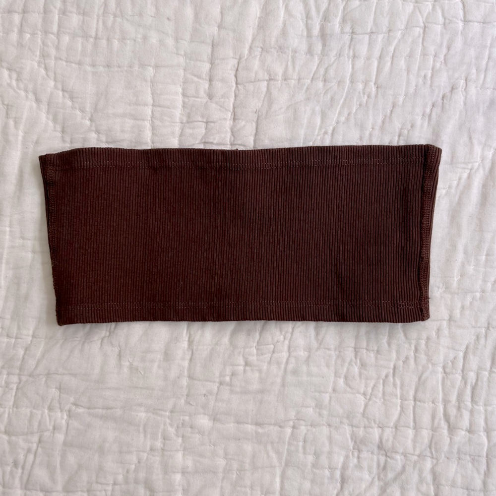 ARQ Ribbed Bandeau Bralette